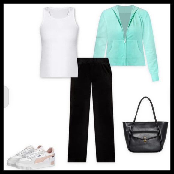 Juicy Couture Mid-Rise Velour Lounge Pants - Picture 7 of 9